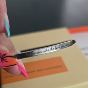 Inspirational Bracelet Remember Who The F**k You Are